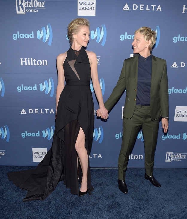 And Ellen DeGeneres and Portia de Rossi are just happy to be on that red carpet together.