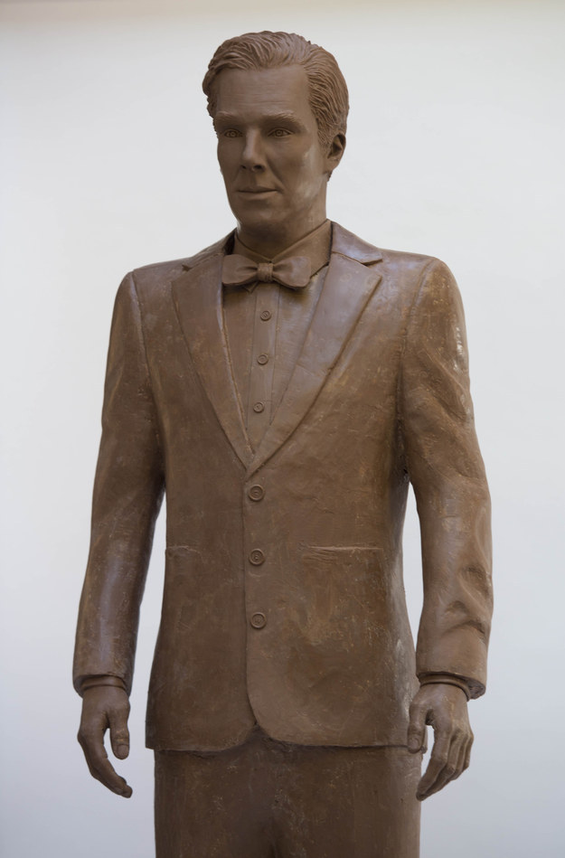 Don't get too excited or anything but someone made a true-to-life Benedict Cumberbatch out of chocolate.