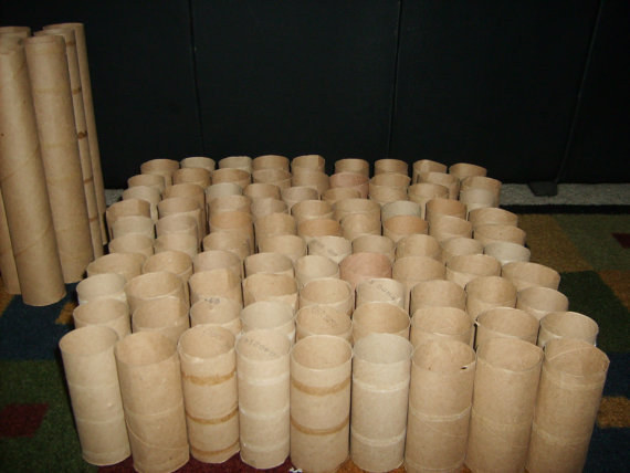 One hundred toilet paper rolls.