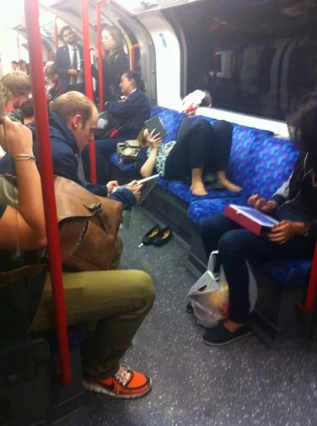 Anyone trying to get a seat on this Tube: