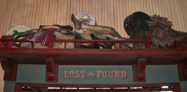 In Frontierland, you can see a wooden leg labeled "Smith."