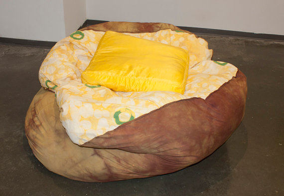 A baked potato beanbag chair.