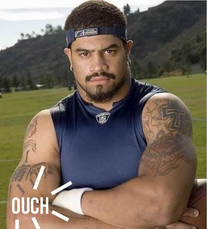 I think Shawne Merriman meant it to sound tougher than this.