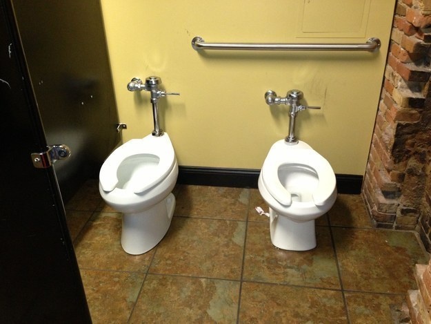 No wonder there's never a line for the bathroom.