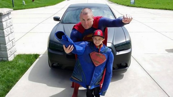 "If I can make that little kid's day, I don't care if I have to drive to New York or Maine or Seattle. Why not do it? I'm not rich, I'm not famous, but kids light up when they see me in the car and the costume," he said.