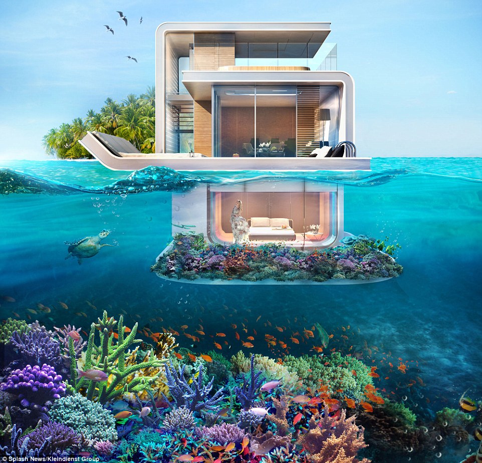 They might look like something out of a James Bond movie but these luxury underwater houses - the first of their kind in the world - are set to be built in Dubai