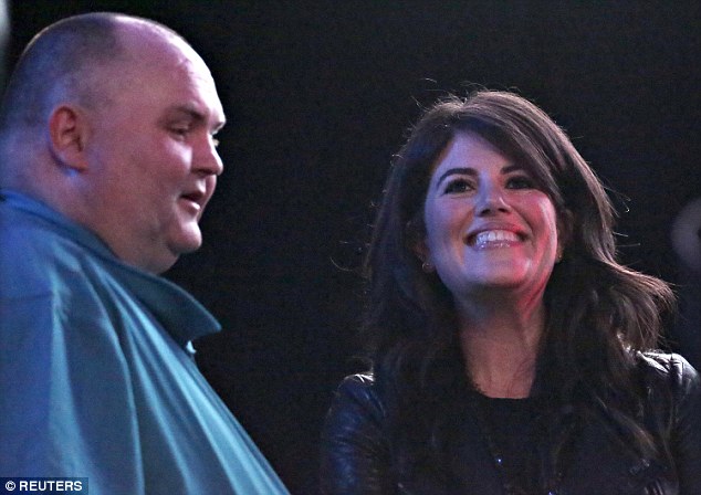 Monica Lewinsky, who is now part of anti-bullying group Bystander Revolution, said: 'Sean was brave - he stepped forward and said, "I am dancing man"