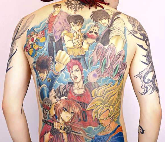 anime tattoos top