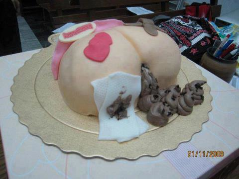 Well this cake looks kind of crappy.