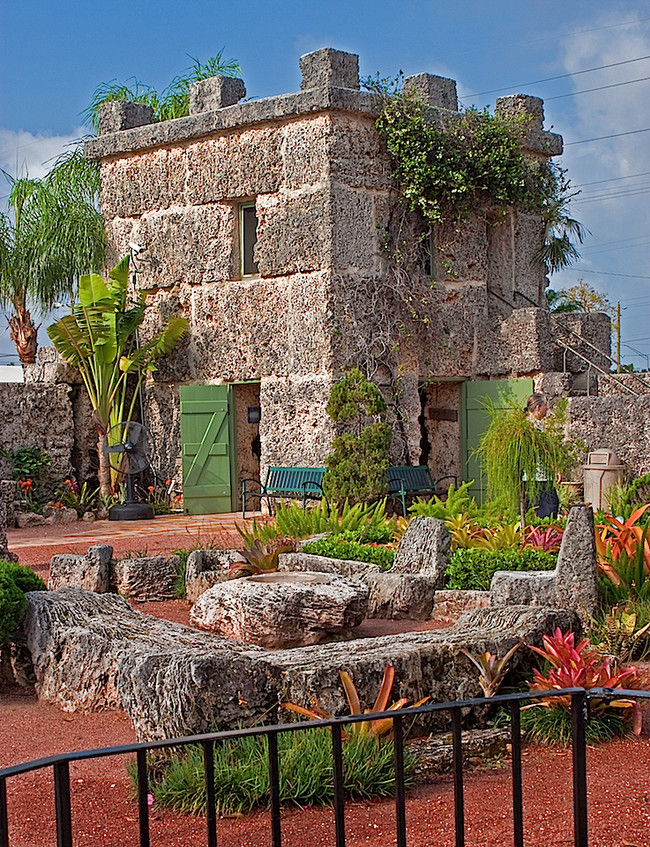 This is Coral Castle, a series of structures Edward Leedskalnin created over a 28-year period.