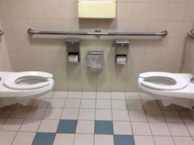 The most awkward bathroom ever.