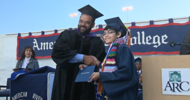 Tanishq Abraham, an 11-year-old boy with an abnormally high IQ, graduated from American River College in Sacramento, California, on Wednesday with three degrees, putting all of your past achievements to shame.