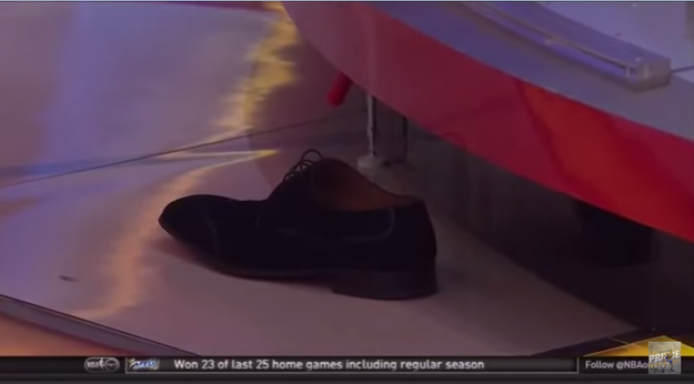 He even lost his shoe, leaving it to cry on the sidelines.