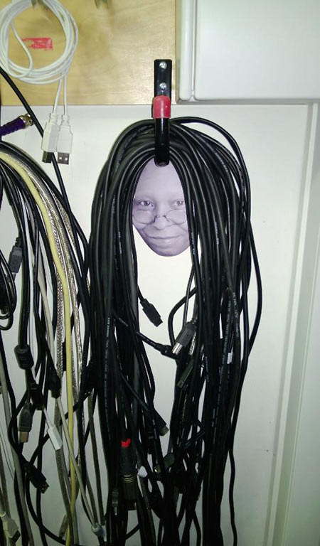"Correct way to store computer cables"