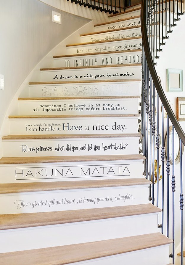 Disney Quote Stairs