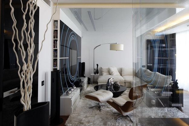 Portal-Inspired Living Room