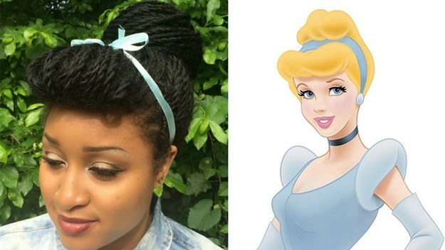 So Arlexis decided to recreate iconic Disney hairstyles with her Senegalese twists.