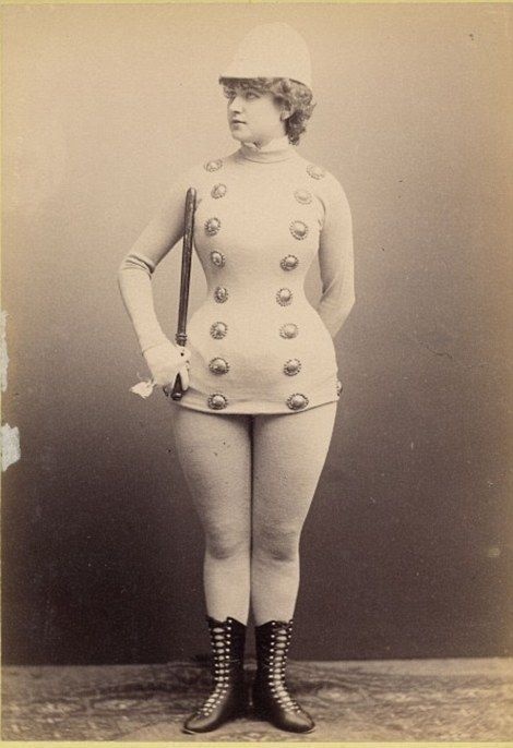 Burlesque beauty of the 1890s. 