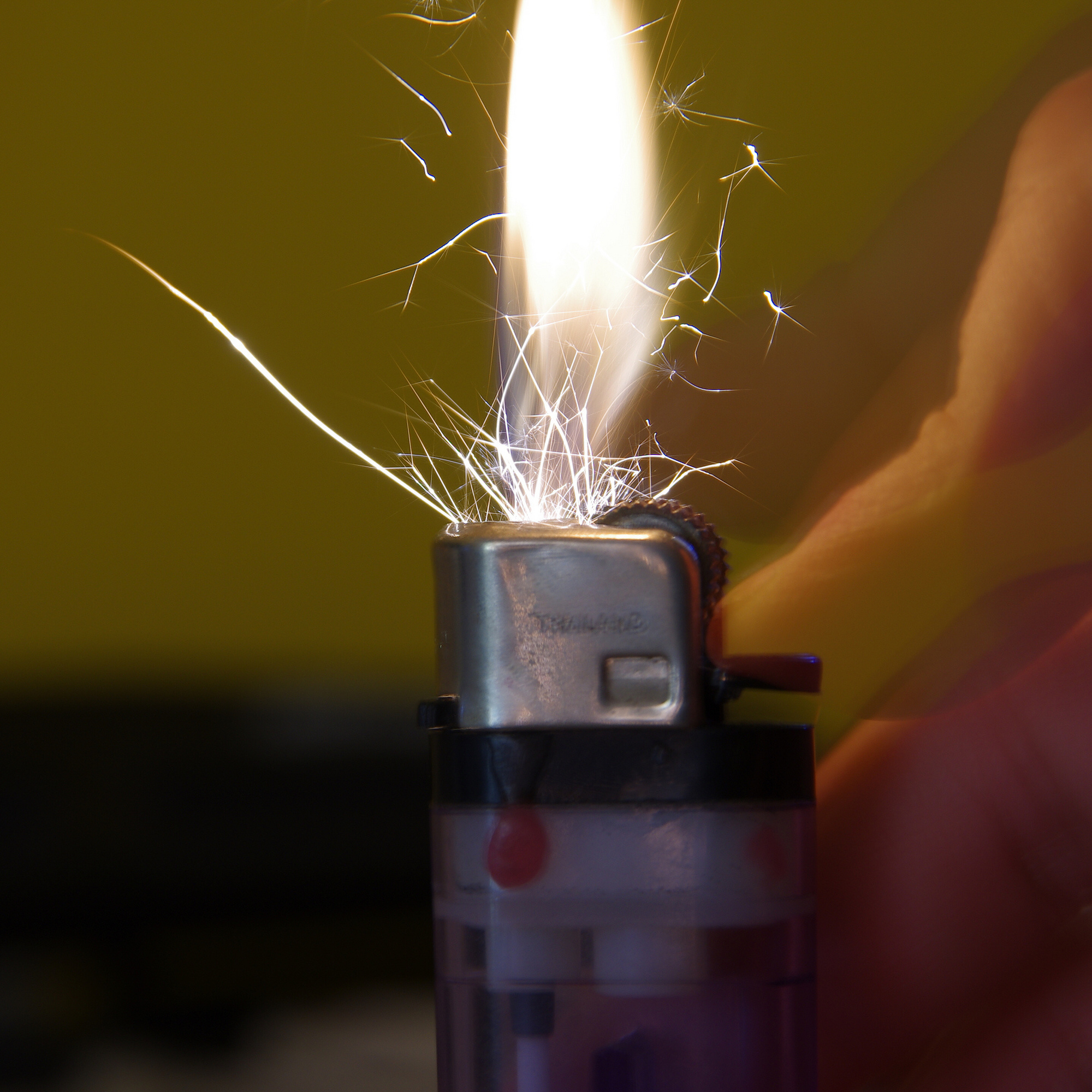 The cigarette lighter was invented before the match.