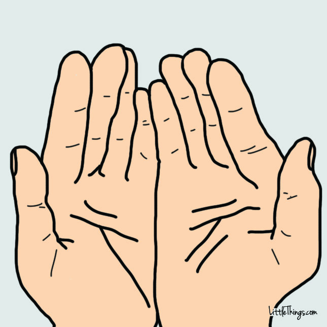 Look at both your palms. If the divnes are different on both palms, it means you have worked hard to change your basic nature. Now focus on your dominant hand or the one you write with. 