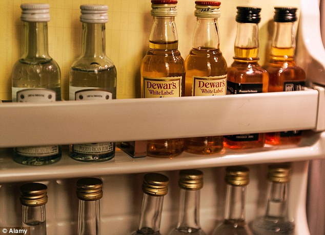 Check the seals on items in the mini-bar as some guests avoid paying for the products by topping them up such as filling vodka bottles up with water
