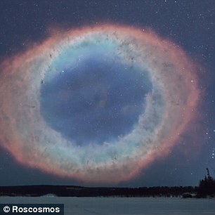 The video shows the Ring Nebula (shown) - a 6,000-year-old remnant of a supernova with a diameter of one light year.