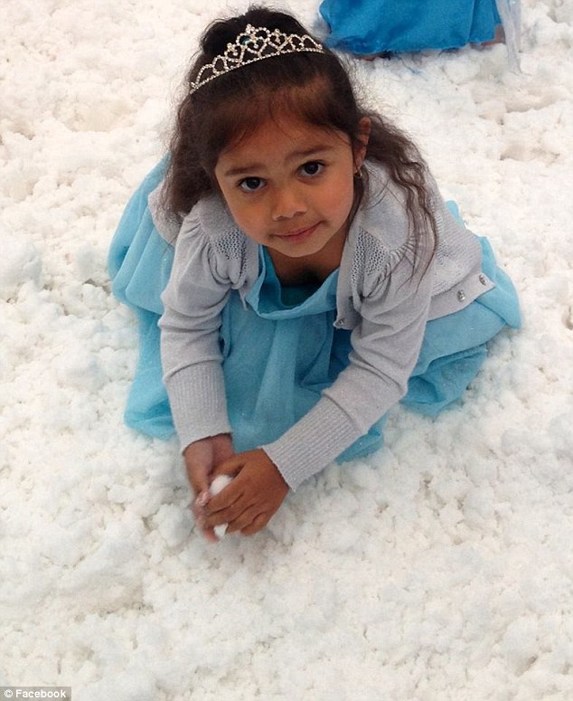 Samara, 3, had gone to a Disney-themed children’s event in Melbourne dressed as Frozen's Elsa 
