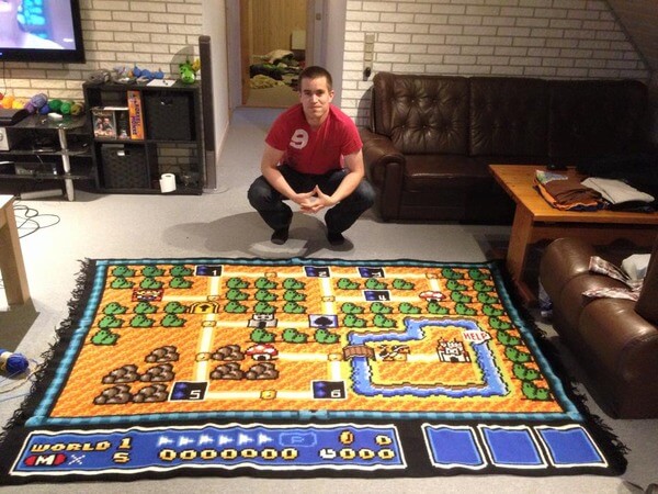 awesome Super Mario blanket 1