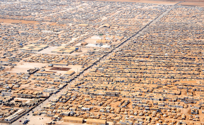 The camp is laid out like a city. It's dotted with schools, hospitals, municipal areas, businesses, and residences.