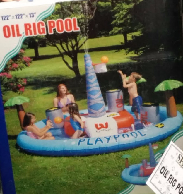 When we wanted our kids to experience all the fun of an oil rig.