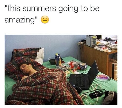 Summer always ends up like this: