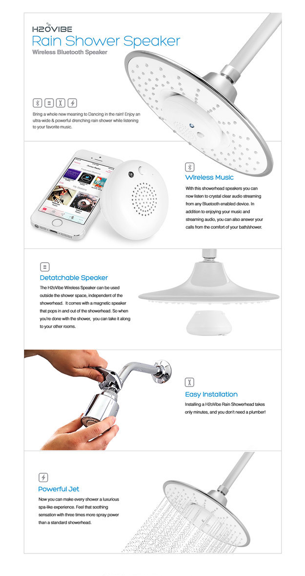 This wireless bluetooth-speaker showerhead that lets you take phone calls.