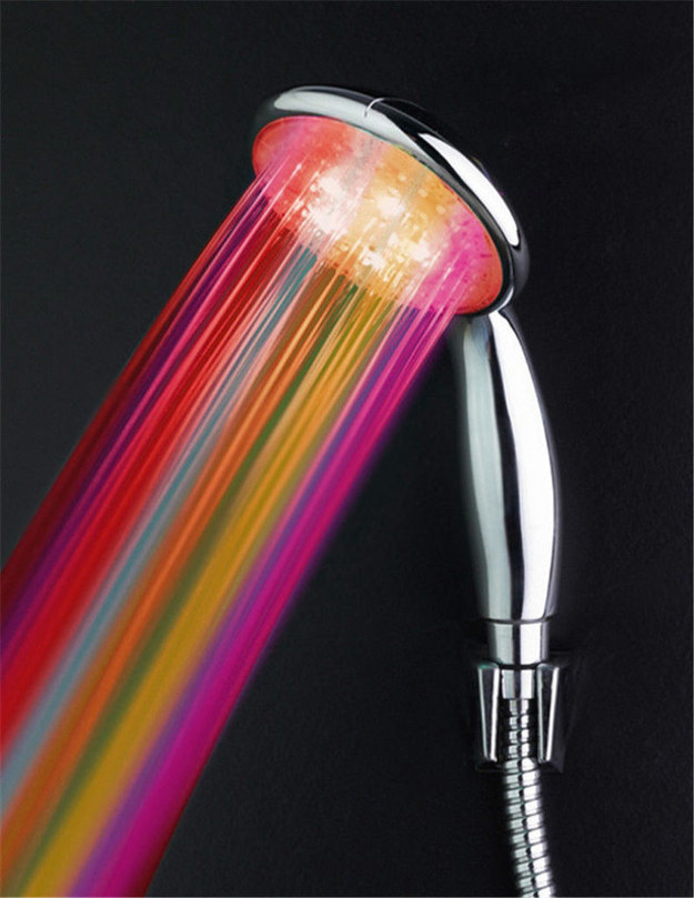 This rainbow LED showerhead that will brighten any morning.