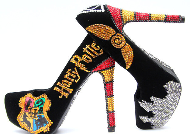 These bejeweled Hogwarts heels.