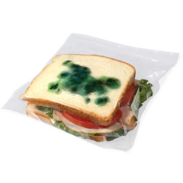 Or go a step further by using lunch baggies that look moldy.