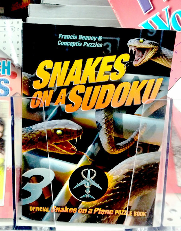 When sudoku wasn't exciting enough, so we added Snakes on a Plane.