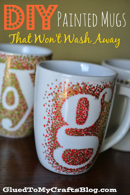 Stencil your initial onto your favorite mug so your significant other stops using it.