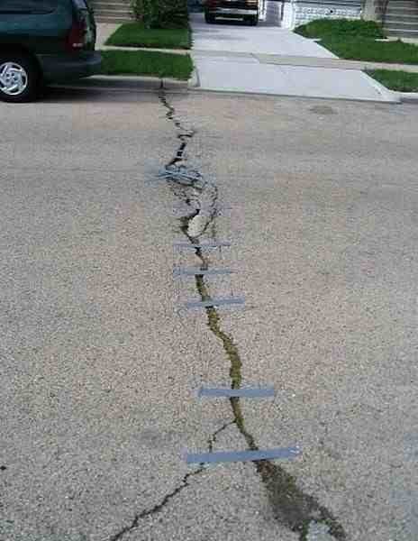 Trying to get your life together is a lot like fixing this road: