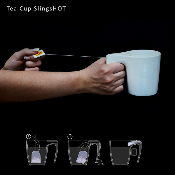 The tea cup that efficiently handles your tea bag.
