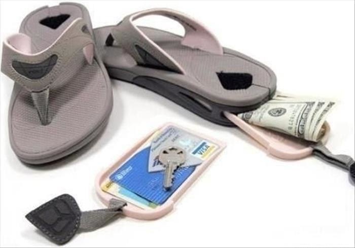 The flip flops that keep your stuff safe.