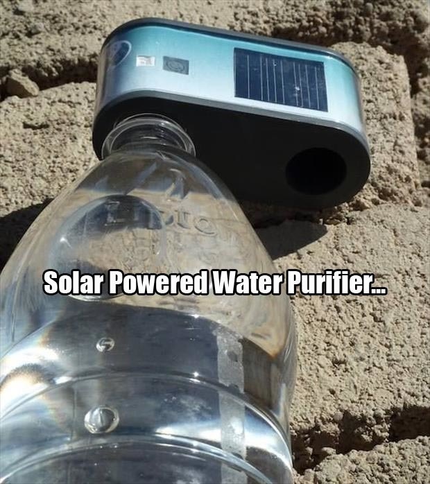 A solar-powered purifier.