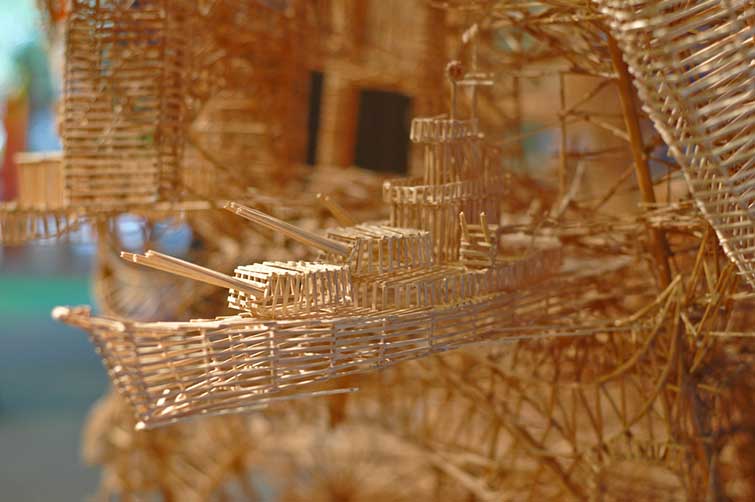 kinetic toothpick sculpture