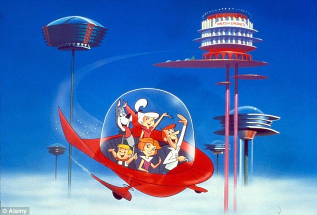 The idea for an airborne car has been a science fiction dream since the cartoon The Jetsons (shown) and hit film Back to the Future - and has now moved a step closer to reality