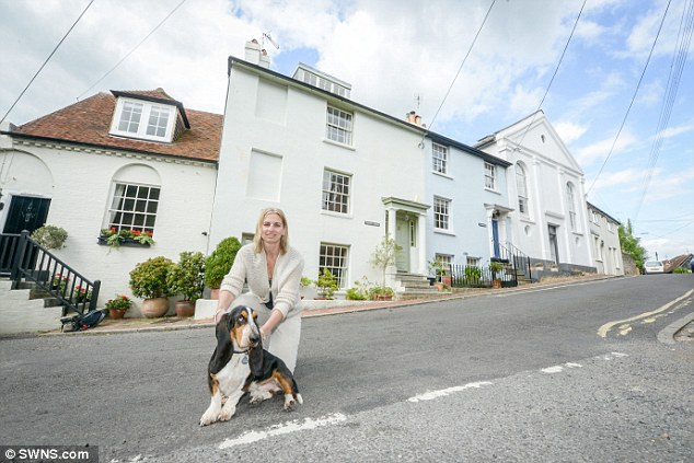 Survivor: Remy fell out of an open attic window at the top of the house (behind him) in Steyning, West Sussex