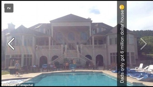 One user uploaded a picture of his father's palatial looking house with the caption: 'Dad's only got 6m dollar house'