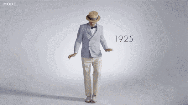 Here's 100 Years Of Men's Fashion In Under Three Minutes