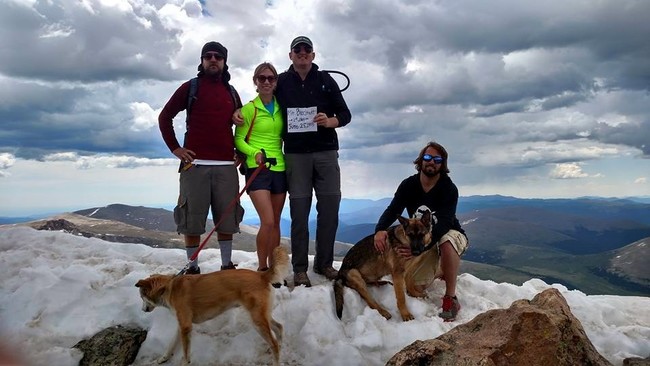 While Jonathan Hardman was out on a hike with a few friends up Mount Bierstadt in Colorado, a sudden thunderstorm developed.