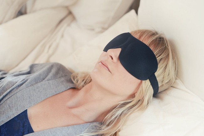 <a href="http://www.amazon.com/Rated-Patented-Sleep-Mask-Satisfaction/dp/B00M9BC1M8/ref=sr_1_6?_encoding=UTF8&amp;tag=vira0d-20" target="_blank">This stylish sleep mask</a> will help you get through red-eye flights with ease.