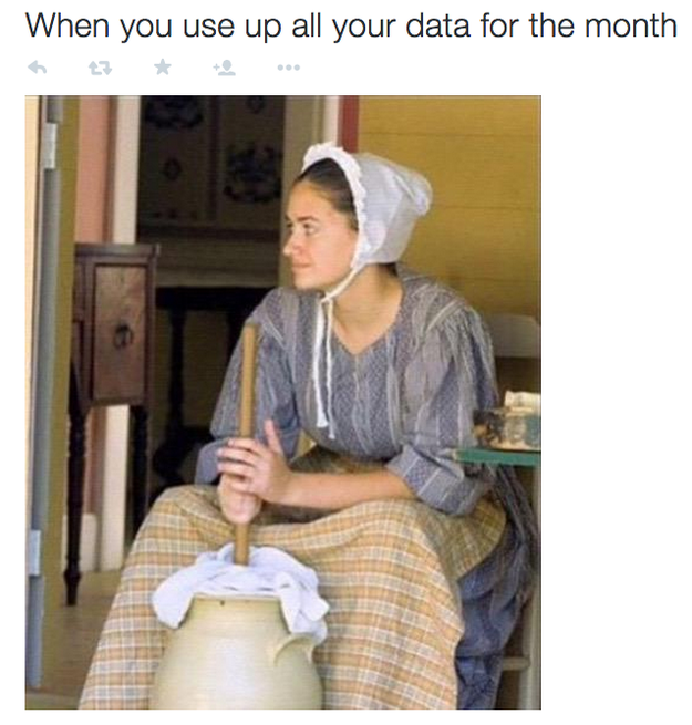 The "can't spend money on data" struggle: