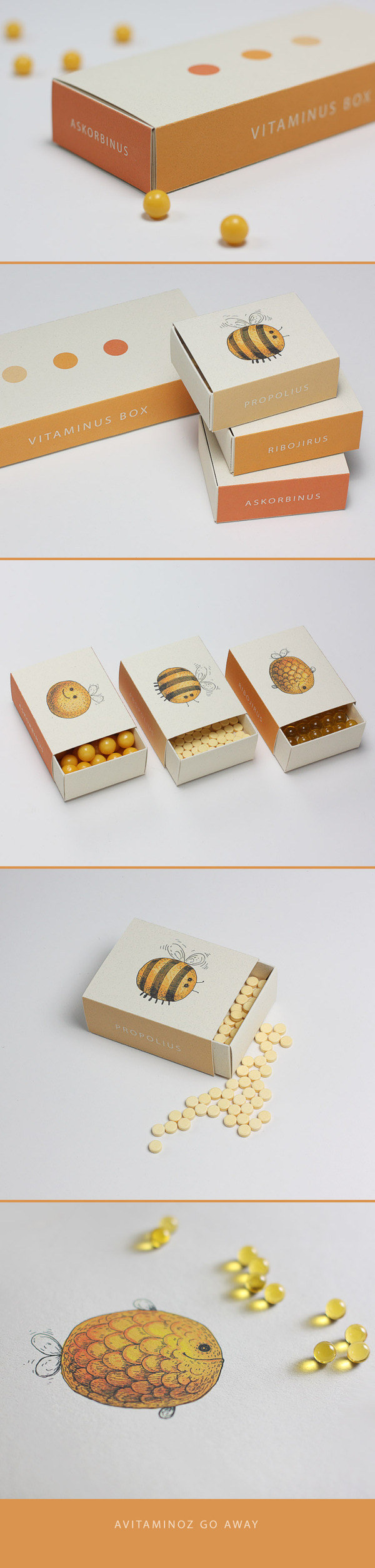 The cutest vitamin boxes imaginable.